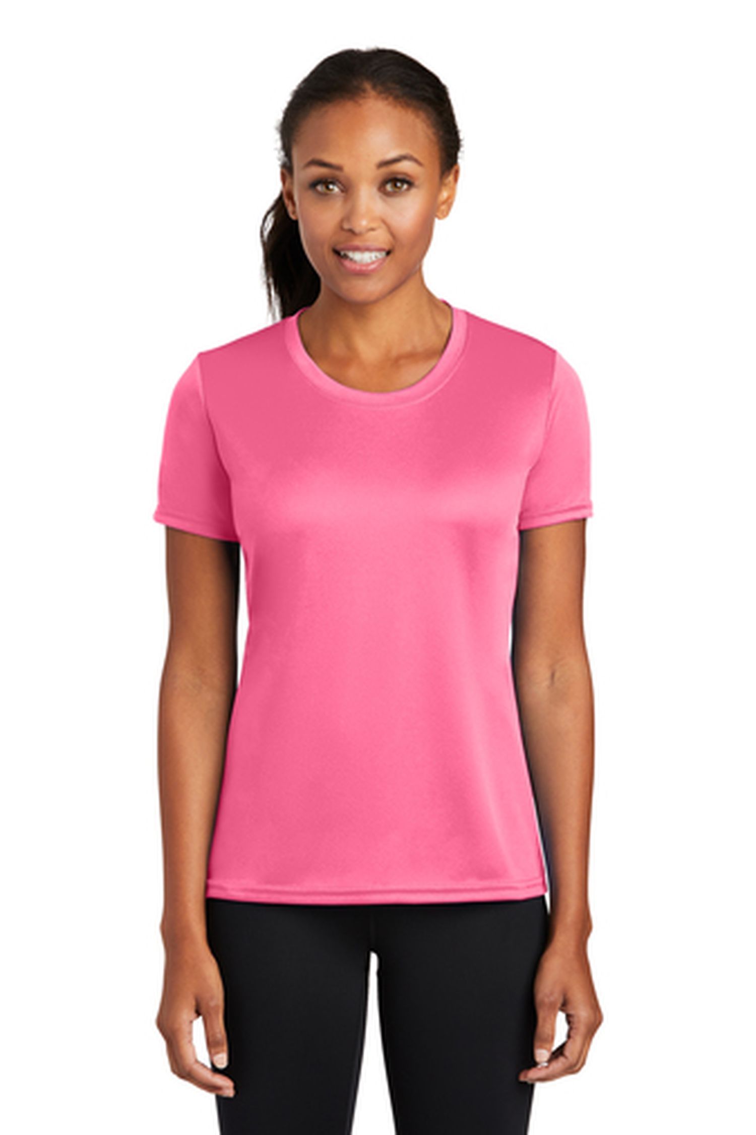 Port & Company® Ladies 3.8-ounce 100% Polyester Performance Short Sleeve T-Shirt